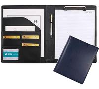 Presse-papiers avec couvercle for support for ipad juridique, format lettre A4, for conférence d'affaires, bloc-notes, planches à clips(Blue)