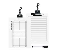 Presse-papiers De Volley-ball | Badminton White Board Pour Entraîneurs Et Entraîneurs | Conseil De Démonstration Sportive Double Face Pour Le Badminton, Le Tennis, La Stratégie De Volleyball, La Plani