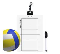 Presse-papiers de volleyball pour entraîneurs, presse-papiers d'entraînement au volleyball - Joint blanc de badminton pour entraîneurs, tableau de démonstration de sports de balle double face