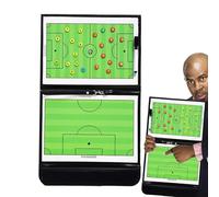 Presse-papiers d'entraînement de football, tableau magnétique d'entraînement de football, équipement d'entraînement de football pliable avec stylo, outil d'entraînement, tableau de bord