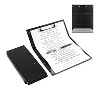 Presse-papiers Pliable A4, Dossier de Documents Portable avec Poche de Rangement, Tableau D'écriture pour Bureau, École, Usage Domestique - Noir