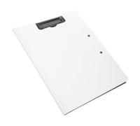 Presse-papiers Pliable A4 en Plastique Blanc avec Clip de Document | Organisation des Documents, Léger et Pratique, pour Menus et Sujets D’examen, Bureau et Maison
