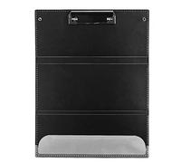 Presse-papiers portable de rangement - Presse-papiers d'infirmière pliable, noir léger de 24,1 cm/9,48 pouces pour étudiants, infirmières, médecins et plus