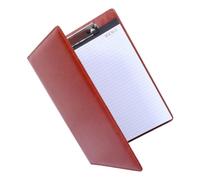 Presse-papiers Portefeuille A4 en Cuir PU Marron pour Réunions | Pochettes Multiples, Coutures Renforcées, Support Bloc Juridique, Style Professionnel Moderne