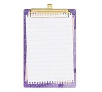 Presse-papiers pour A4 | Tableau d'écriture à paillettes avec clip en métal - Presse-papiers élégant et léger pour l'école, le bureau, la maison | Porte-documents sous-main pour filles, garçon