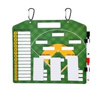 Presse-papiers pour entraîneur de baseball - Planificateur de programmation magnétique double face, outil de coaching sur tableau blanc de de la position du joueur, organisateur de stratégie de