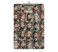 Presse-papiers Water Margin Heroes avec trou de suspension, format A4 standard, format A4, en acrylique, ultra léger et incassable, pour le bureau et la maison.