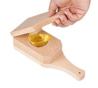 Presse plantain - Broyeur pliable en bois - Outils de pressage pour la cuisson des chips de plantain - Pour entrée, plat des Caraïbes, préparation des repas, maison, restaurant, bar, fête