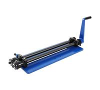 Presse pliante, cintreuse ronde manuelle, machine de moulage de rouleau de tôle avec profondeur réglable, convient pour les matériaux d'une épaisseur allant jusqu'à 1,2 mm, pour l'aluminium et l'acier