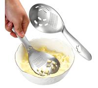 Presse-Pommes de Terre Cuillère Fendue Lot de 2 Outil Polyvalent à Écraser | Râpe de Cuisson pour Légumes pour Maison Quotidienne Pendaison de Crémaillère Dîner Gingembre Ail