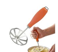 Presse-pommes de terre en acier inoxydable Ustensile de cuisine manuel | Presse-purée métallique pour avocat, haricots, fruits, légumes, ail, œufs, fraises, confiture, salade, préparation