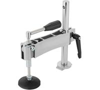 Presse pour Scie sur Table, Serre-Joint Manuel Réglable avec Plateau Caoutchouc, Dispositif Aluminium pour Scie à Panneaux, Travail du Bois et Métal, Outil Portable pour Bricolage & Professionnel