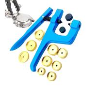 Presse professionnelle pour boîtier de montre - Outil de presse à montre avec 12 cubes interchangeables - Produits de nettoyage de bijoux pour la maison, les débutants, les hommes, les femmes et la