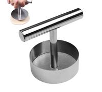 Presse-purée à viande pour hamburger - Moule rond en acier inoxydable, outil robuste antirouille avec moule | Ustensile de cuisine pour le restaurant et la maison