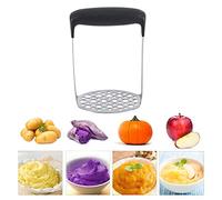 Presse Purée Broyeur de Pommes de Terre Professionnel Presse Légumes Acier Inoxydable Masher Broyeur pour Pommes de Terre/Bananes/Patates Douces/Nourriture pour Bébés
