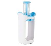 Presse purée de fruits, Presse purée de fruits portable avec sac alimentaire Presse en caoutchouc souple pour la cuisine familiale (Bleu)