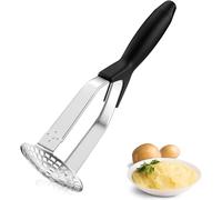 Presse-Purée de Pommes de Terre en Acier Inoxydable, Professionnel Presse Puree Manuel avec Antidérapant Manche, Pliable Broyeur de Pommes pour Fruits, Légumes, Aliments pour Bébés