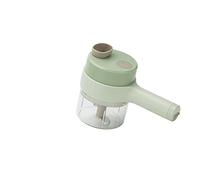 Presse-purée électrique portable 4 en 1 - Ensemble de coupe-légumes - Broyeur de légumes - Outil de cuisine - Chargement USB