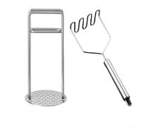 Presse-purée en acier inoxydable 304 anti-adhésif pour purée de pommes de terre, aliments pour bébés, légumes et fruits (A+C)