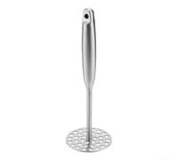 Presse-purée en acier inoxydable avec base perforée pour purée de pommes de terre, avocats, patates douces et haricots, passe au lave-vaisselle, 25,5 x 8,6 cm