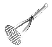 Presse-purée en Acier Inoxydable Manuel pour Pommes de Terre | Poignée Confortable, Facile à Presser, Argenté, pour Hôtels et Fritures, Outil la Cuisine Pratique