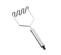 Presse-purée en acier inoxydable pour une utilisation en cuisine, broyeur de fruits et patates douces, compact 7 x 7 x 13,6 cm, facile à manipuler et à ranger, pour écraser divers aliments (A+C)