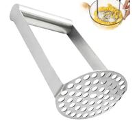 Presse-purée en acier inoxydable, presse-purée robuste avec poignée horizontale ergonomique pour pommes de terre, avocats, haricots et légumes