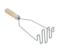 Presse-purée en bois avec poignée en acier inoxydable - Anti-adhésif