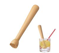 Presse-purée en Bois de Hêtre 25 cm - Ustensile de Cuisine Robuste pour Purée de Pommes de Terre, Choucroute et Aliments Fermentés - Design Ergonomique et Naturel