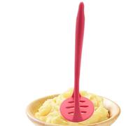 Presse-purée en silicone - Tête en silicone anti-rayures - Prise en main ergonomique confortable | Outil de qualité alimentaire résistant à la chaleur avec boucle de suspension, passe au