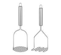 Presse-purée ergonomique portable en acier inoxydable pour presser rapidement les pommes de terre, fruits et légumes avec poignée ergonomique