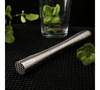 Presse-purée et pilon à cocktail en acier inoxydable indispensable pour mélanger et bricoler des boissons (18,5 cm)