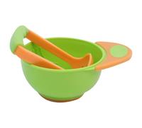 Presse-purée et robot manuel pour aliments pour bébés avec poignée souple, base antidérapante pour purées faciles, purée de pommes de terre et plus encore (vert)