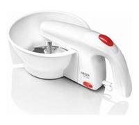HAEGER - Presse-purée électrique avec 25 W de puissance - 3 disques de coupe : Coupe fine, moyenne et épaisse, lame en acier inoxydable, facilement démontable.