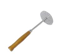 Presse-purée manuel en acier inoxydable - Presse à fruits - Presse à la main - Presse à la main - Presse à purée avec poignée en bois - Presse à légumes (Style B)