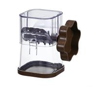 Presse-purée manuel pour amandes, noix de pécan, noisettes, chocolat avec chambre transparente et poignée lisse à 360 degrés (café)