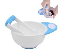 Presse-purée pour bébé - Bol de purée de nourriture pour bébé | Bol de broyage des aliments pour faire de la purée de légumes, de fruits, de poisson | Bol de purée de fruits et légumes avec tige de br