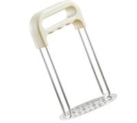 Presse Purée pour Pommes de Terre en Acier Inoxydable Blanc | Maille Fine, Nettoyage Facile, pour Purée de Potiron et Haricots, la Cuisine Maison