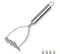 Presse-Purée, Presse-Purée En Métal Robuste Acier Inoxydable Avec Polissage Miroir, Ustensile De à Main, Purée Fruits Et Légumes, Passe Au Lave-Vaisselle (9,6 Pouces)