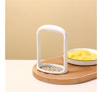 Presse-purée, presse-purée, pilon à ail en acier inoxydable for la cuisine(White)