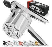 Presse Purée PriorityChef, Fait une Parfaite Purée de Pomme de Terre Légère et Onctueuse, 100% Acier Inoxydable