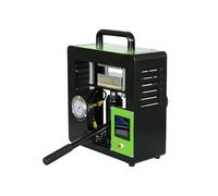 Presse robuste de 10 tonnes et 600 W for l'extraction d'huile, machine à chaleur manuelle textiles imprimés avec double plaque chauffante 6,1 x 11,9 cm minuterie contrôle LSD(110v)