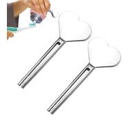 Presse-rouleau de dentifrice, 2 clés à presser pour tube de dentifrice, gadgets à presser en acier inoxydable, distributeur de dentifrice pour teinture des cheveux, crème pour les mains