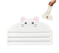 Presse-sachet de nourriture pour chat - Extrudeuse de nourriture humide à impression 3D - Distributeur de friandises pour chat - Coupe-colis avec chaîne facile à accrocher et ventouse pour ouvrir des