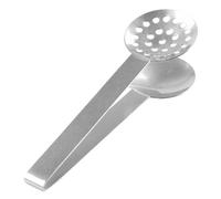 Presse-sachet de thé en acier inoxydable - Clip de support de filtre à thé épais | Cuillère à clip de citron en cube de sucre glacé pour les amateurs de thé. Filtre antidérapant et confortable