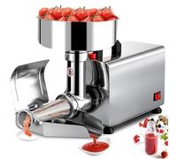 Presse Tomates Electrique 450W Machine à Coulis de Tomates Presse à Fraiser et passoire Commerciale en Acier Inoxydable, Passoire Alimentaire et Machine à Sauce, Presse-Fruits,220V