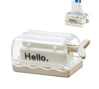 Presse-tube roulant - Distributeur de dentifrice à rouleau - Support de tube de siège - Support de dentifrice - Support de siège - Support de siège pivotant - Assure qu'il n'y a pas d'écrasement