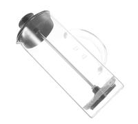 Presse Verre 480ml Noir Manuelle Couvercle Café | Usage Simple et Rapide, Mousse Facile, Format Pratique, pour Bureaux et Présents, Finition Verre Noir