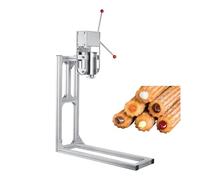 Presse verticale commerciale Churro, machine à beignets, construction en acier inoxydable, avec support en alliage d'aluminium en forme de L, pour remplissage de beignets 7L