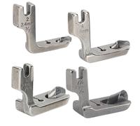 Presser Foot Sewing Machine Accessories 4PCs Stainless Steel Hemming Folding Presser Feet Set for Crafts and Fabric Repair Durable Sewing Spare Parts 2.4mm 4.8mm 6.4mm 7.9mm